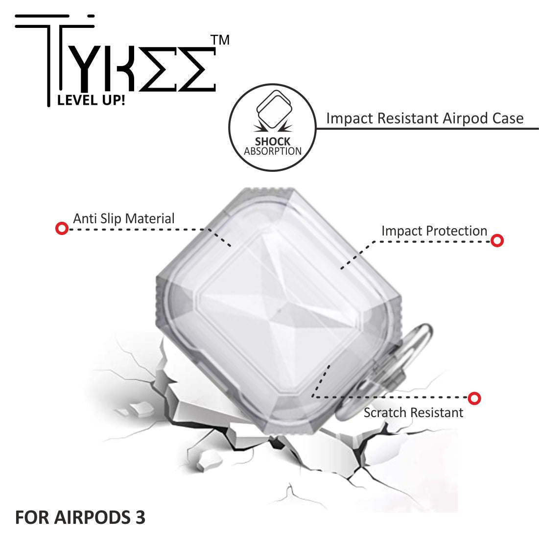 Transparent Diamond Case for AirPods 3rd Gen