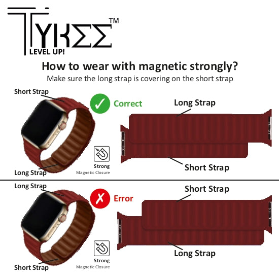 Leather Magnetic Watch Strap