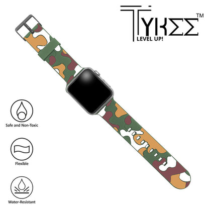 Silicon Camouflage Design Strap for Apple Watch