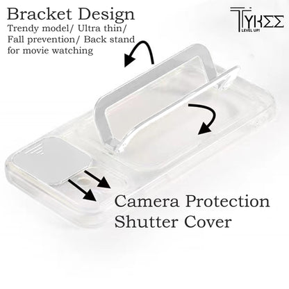iPhone Cover with Camera Cover & Bracket Stand